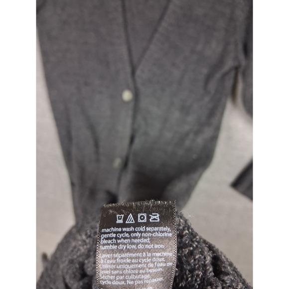 Barefoot Dreams Womens Sweater S Gray Long Line Duster Cardigan Cozy Chic - Picture 7 of 9